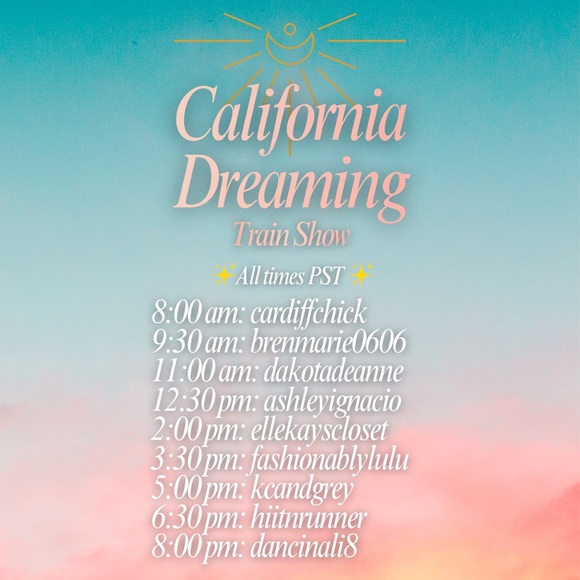 Other - 🌞 🌴 01/17/26 California Dreaming Train Show